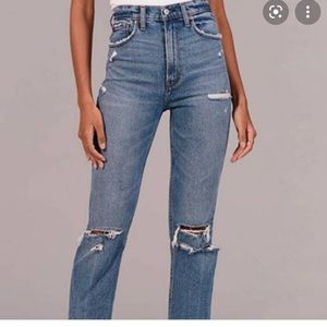 High Rise Straight Jeans